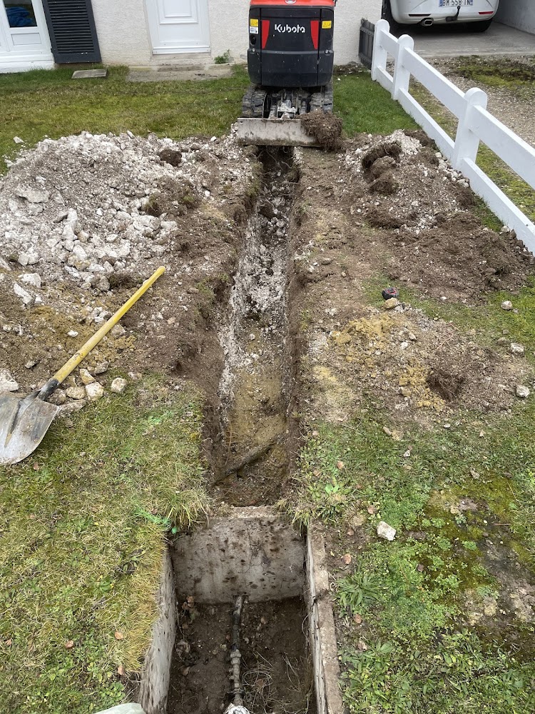 Tranchée mini-pelle H2eau